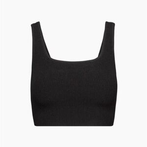 Babaton Sculpt Knit Squareneck Cropped Tank